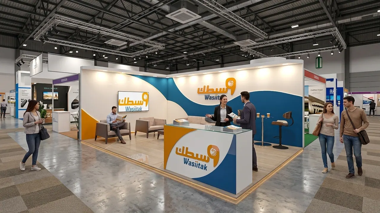 3D render of the Wasiitak exhibition stand designed by KO DESIGN